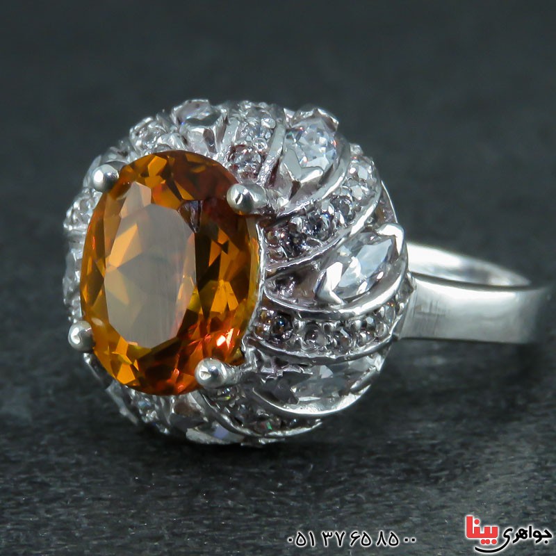 انگشتر الکساندریت رودیوم زنانه شیک _کد:21986