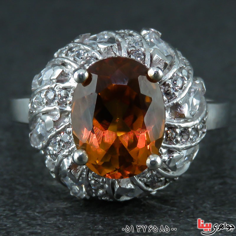 انگشتر الکساندریت رودیوم زنانه شیک _کد:21986