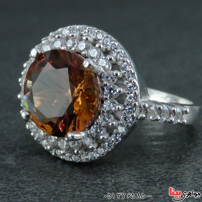 انگشتر الکساندریت رودیوم زنانه خاص و شیک _کد:21987