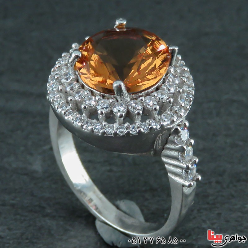 انگشتر الکساندریت رودیوم زنانه خاص و شیک _کد:21987