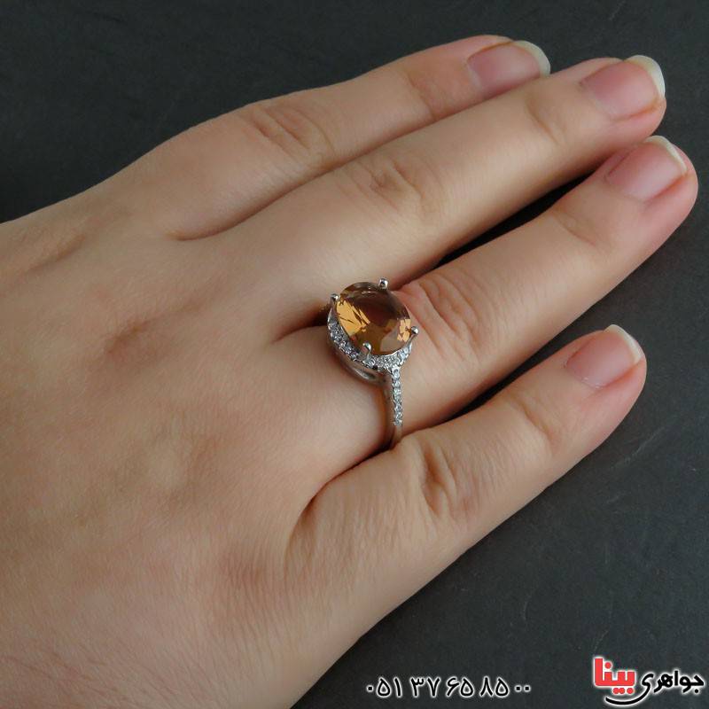 انگشتر الکساندریت رودیوم خاص و شیک برای خانم ها _کد:22051