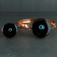 سرویس مسی خاص و شیک با طرح چشم زخم 