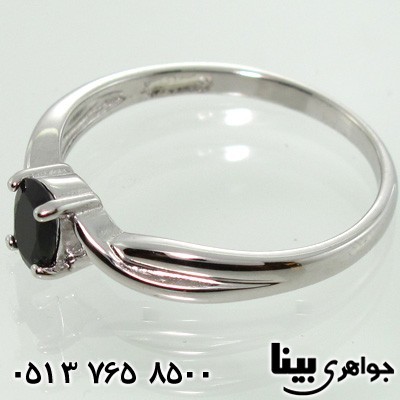 انگشتر یاقوت کبود تراش برلیانی زنانه