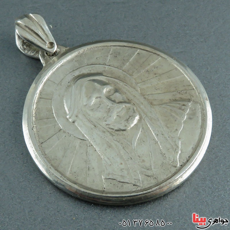 گردنبند نقره سنگین و درشت طرح شمایل _کد:22161