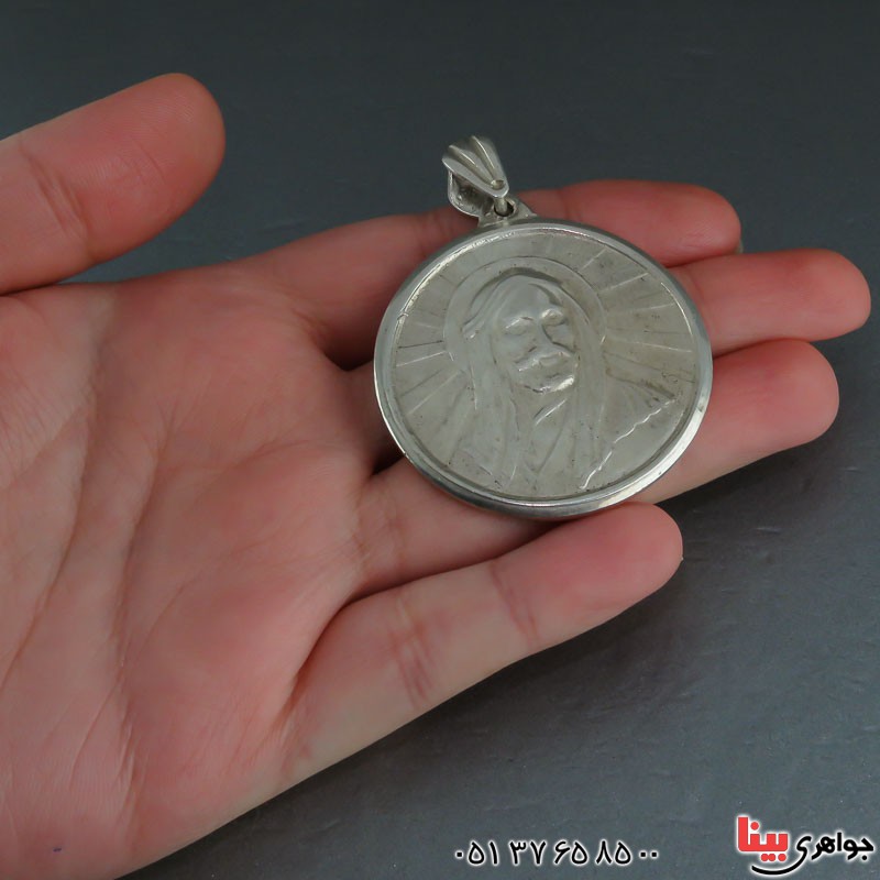 گردنبند نقره سنگین و درشت طرح شمایل _کد:22161