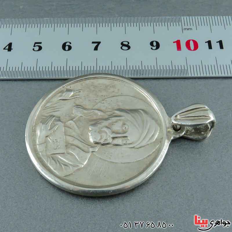 گردنبند نقره سنگین و درشت طرح شمایل _کد:22161