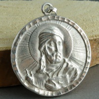 گردنبند نقره شمایل خاص بسیار زیبا 