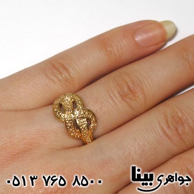 انگشتر الماس طرح پاپیون زنانه