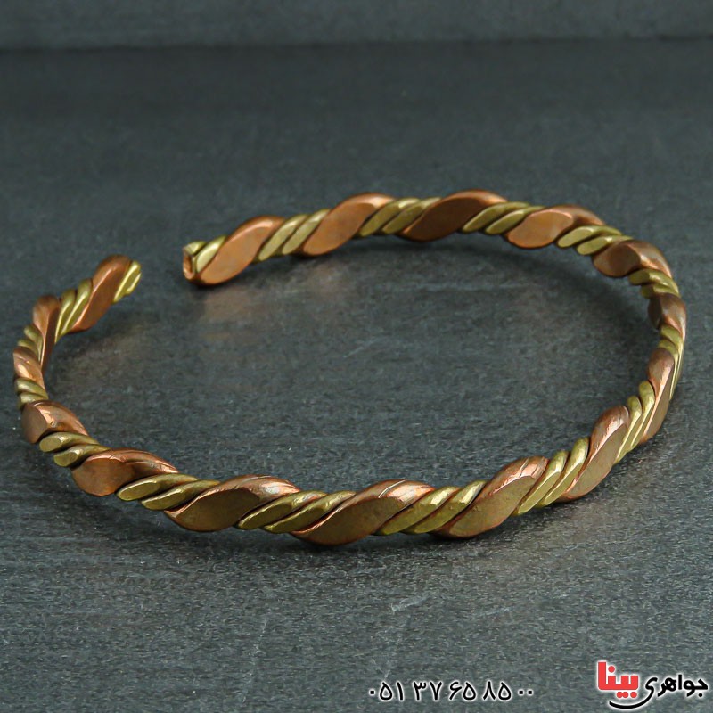 دستبند مسی خاص و شیک _کد:22217