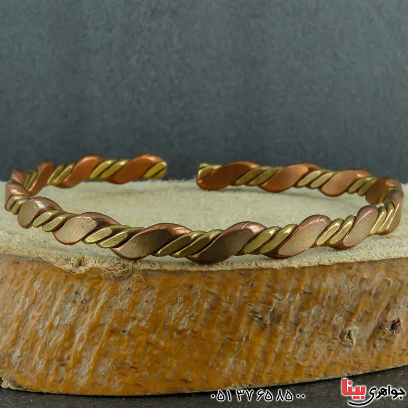 دستبند مسی خاص و شیک _کد:22217