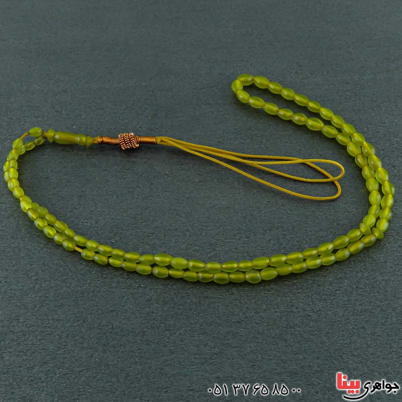 تسبیح شامقصود 101 دانه ای زرد افغانی  _کد:22392