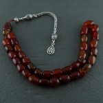 سرخ درجه یک 33 دانه ای با شرابه نقره _کد:22394