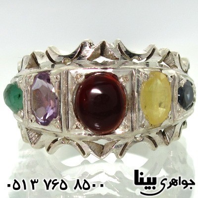 انگشتر چند جواهر طرح ماهاراجه مردانه