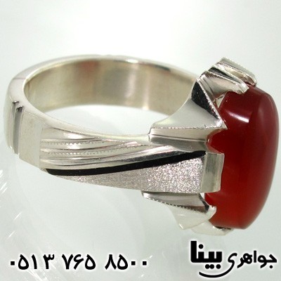 انگشتر عقیق یمنی کلاسیک مردانه