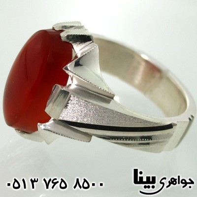 انگشتر عقیق یمنی کلاسیک مردانه