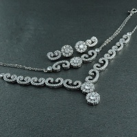 سرویس نقره رودیوم سولیتر تک نگین (پرنس) 