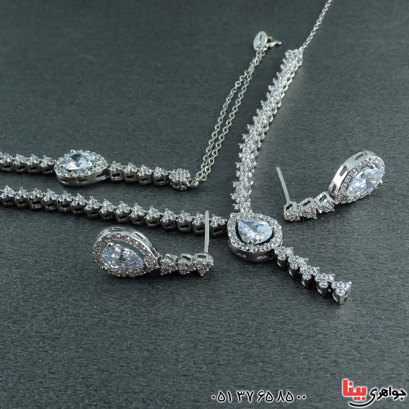 سرویس نقره سولیتر پرنس رودیوم زنانه _کد:22585