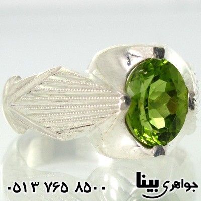 انگشتر زبرجد چهار چنگ مردانه