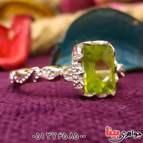 انگشتر زبرجد خوشرنگ عالی _کد:22623