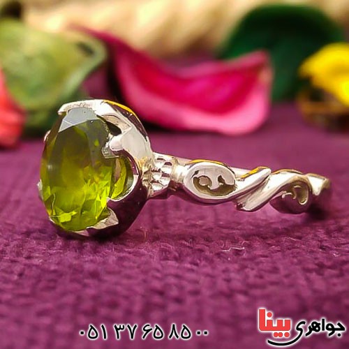 انگشتر زبرجد زیبا و دست ساز زنانه _کد:22649