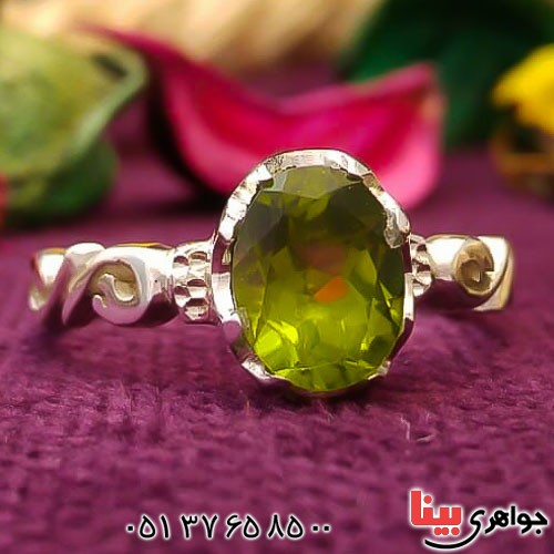 انگشتر زبرجد زیبا و دست ساز زنانه _کد:22649