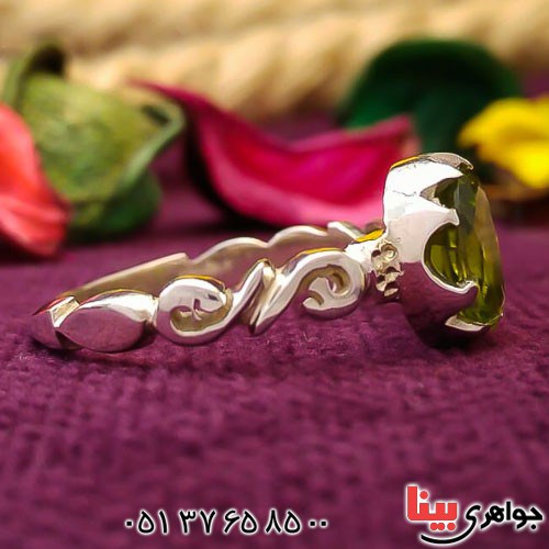 انگشتر زبرجد زیبا و دست ساز زنانه _کد:22649