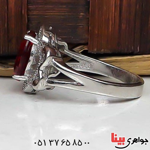 انگشتر یاقوت سرخ خوشرنگ زنانه _کد:22680