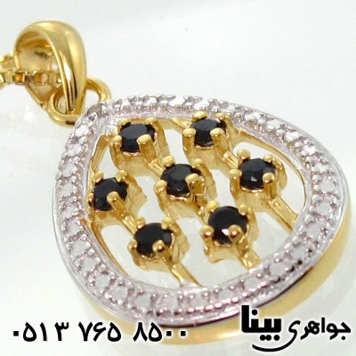 گردنبند یاقوت کبود و الماس