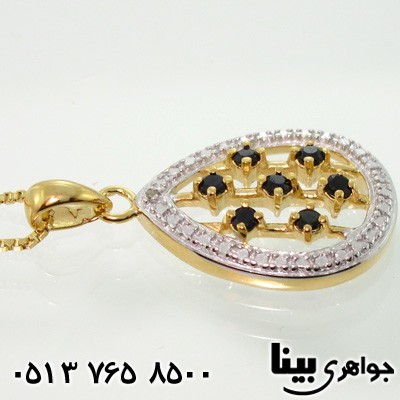 گردنبند یاقوت کبود و الماس