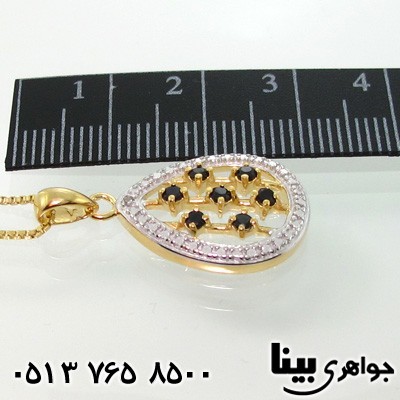 گردنبند یاقوت کبود و الماس