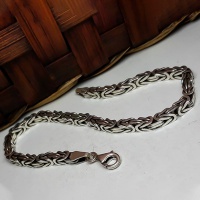 دستبند نقره کرال ترک مردانه 