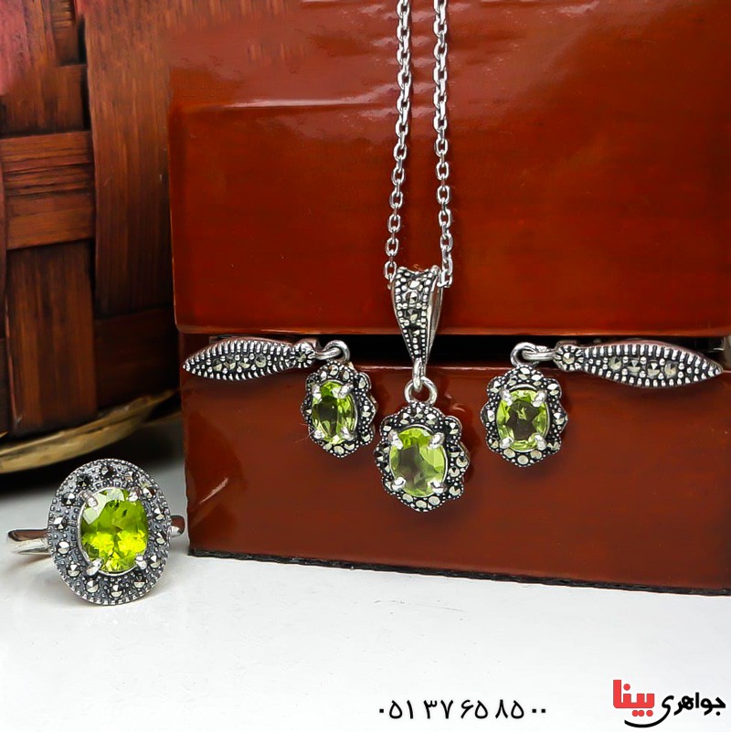 سرویس زبرجد آفریقایی خوشرنگ مارکازیتی _کد:22697