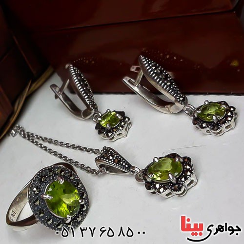 سرویس زبرجد آفریقایی خوشرنگ مارکازیتی _کد:22697
