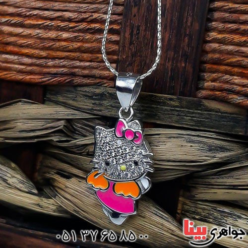 گردنبند نقره رودیوم زنانه