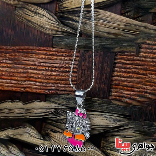 گردنبند نقره رودیوم زنانه _کد:22699