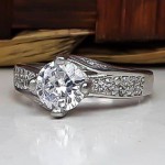 سولیتر تک نگین رودیوم زنانه _کد:22728