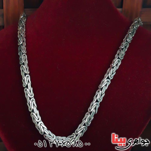 زنجیر نقره کرال فاخر _کد:22735