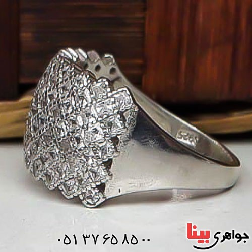 انگشتر نقره پرنس رودیوم زنانه _کد:22743