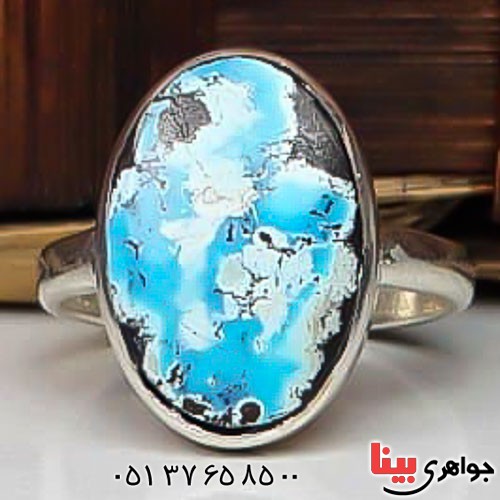 انگشتر فیروزه نیشابوری زیبا و شیک زنانه _کد:22744
