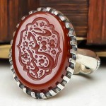 خطی با حکاکی یا حسین شهید مردانه _کد:22766