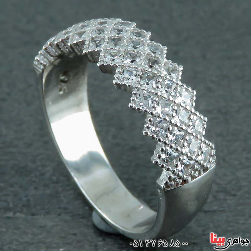 انگشتر نقره زیبا و شیک رودیوم زنانه _کد:22801