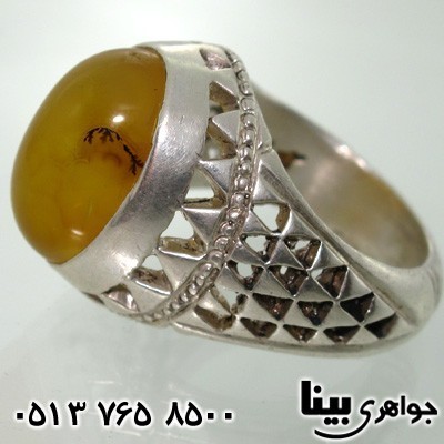 انگشتر عقیق یمنی شجری باباقوری