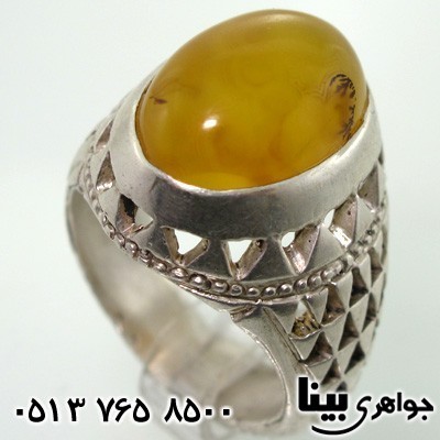 انگشتر عقیق یمنی شجری باباقوری