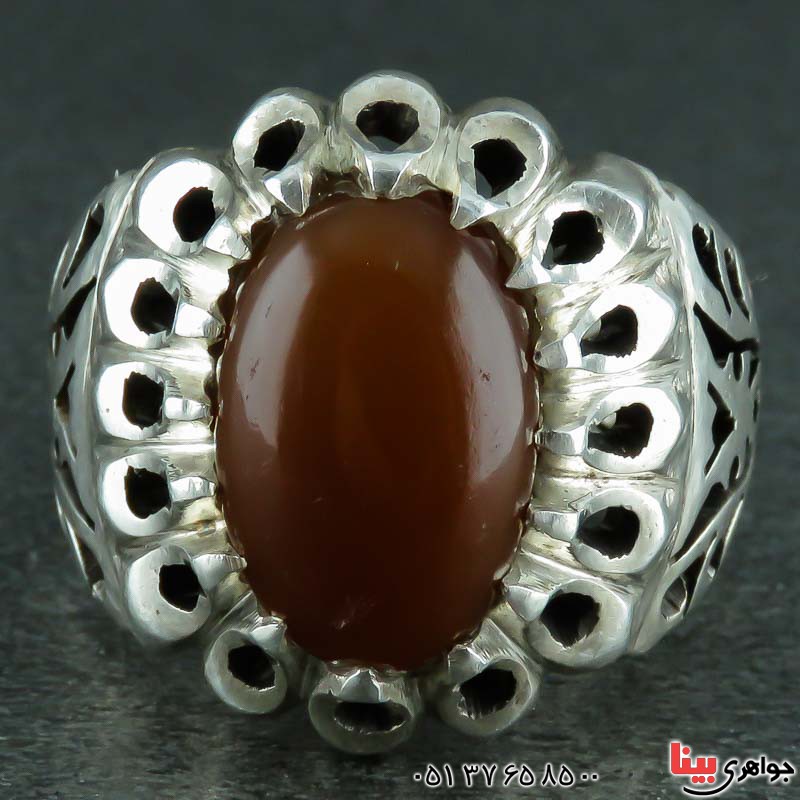 انگشتر اوپال آفریقایی خوشرنگ دست ساز مردانه _کد:22952