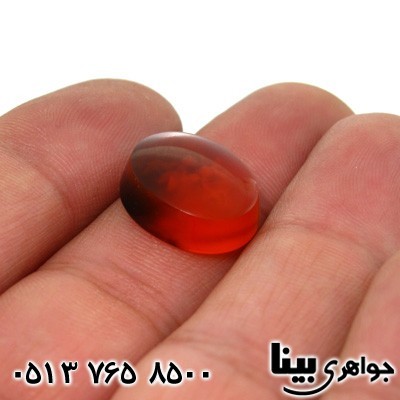 نگین انگشتر عقیق یمنی طرح ماورائی ابری