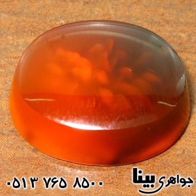 نگین انگشتر عقیق یمنی طرح ماورائی ابری