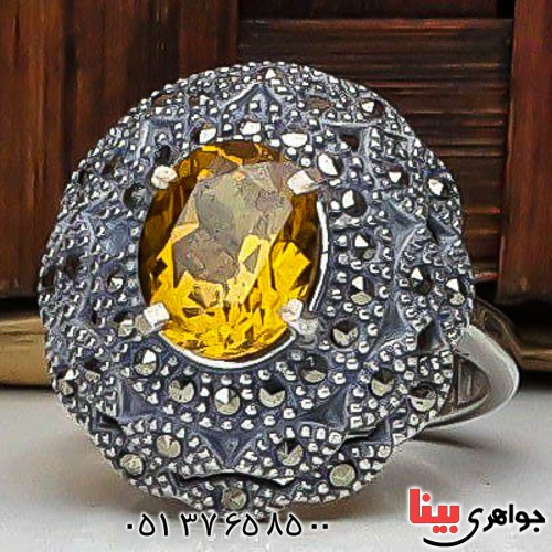انگشتر الکساندریت زیبا و شیک مارکازیتی زنانه _کد:23030