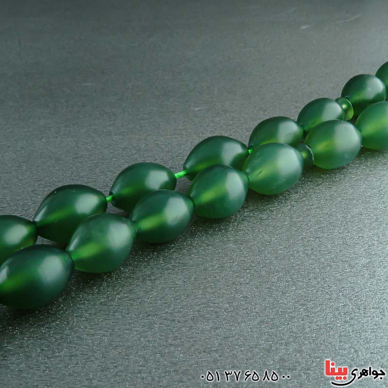 تسبیح شامقصود سبز درشت 33 دانه _کد:23048