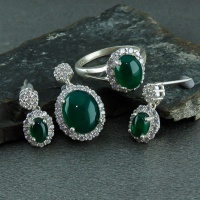 سرویس عقیق سبز پرنس بسیار زیبا 