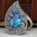 آبی سوئیسی زیبا و خاص مارکازیتی زنانه _کد:23112